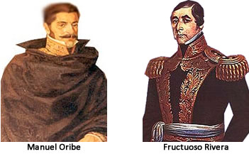 Manuel Oribe y Fructuoso Rivera